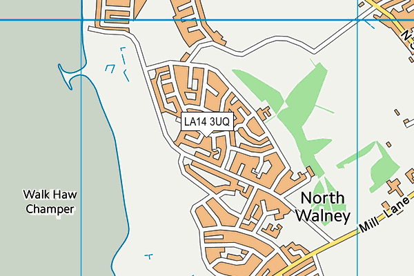 LA14 3UQ map - OS VectorMap District (Ordnance Survey)