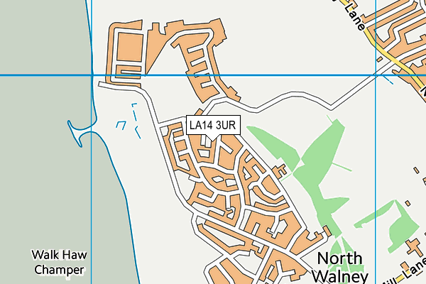 LA14 3UR map - OS VectorMap District (Ordnance Survey)