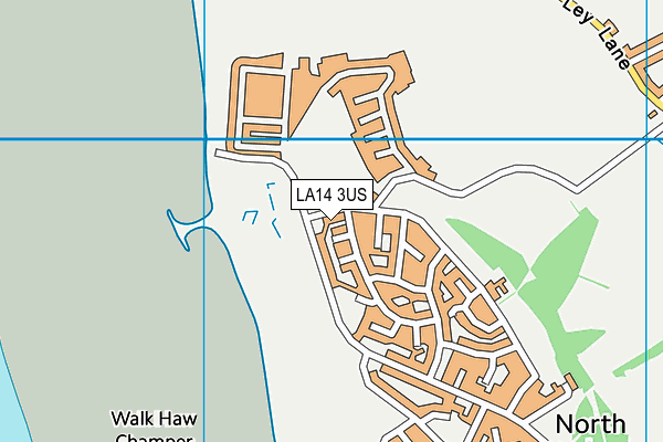 LA14 3US map - OS VectorMap District (Ordnance Survey)