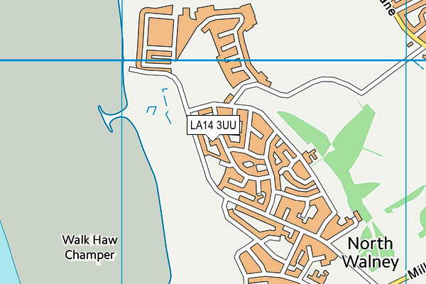 LA14 3UU map - OS VectorMap District (Ordnance Survey)