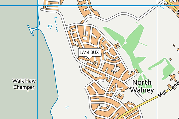 LA14 3UX map - OS VectorMap District (Ordnance Survey)