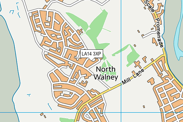 LA14 3XP map - OS VectorMap District (Ordnance Survey)