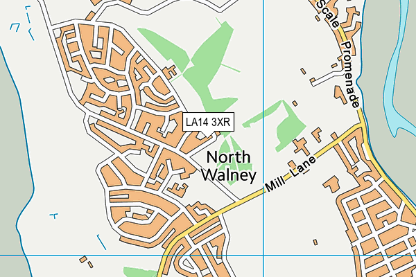 LA14 3XR map - OS VectorMap District (Ordnance Survey)