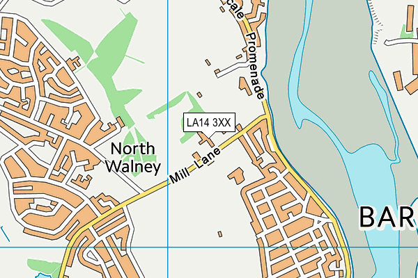 LA14 3XX map - OS VectorMap District (Ordnance Survey)