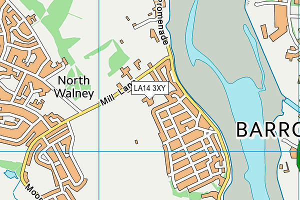 Vickerstown School map (LA14 3XY) - OS VectorMap District (Ordnance Survey)