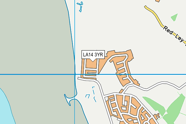LA14 3YR map - OS VectorMap District (Ordnance Survey)