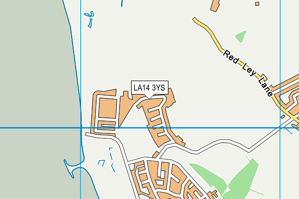 LA14 3YS map - OS VectorMap District (Ordnance Survey)