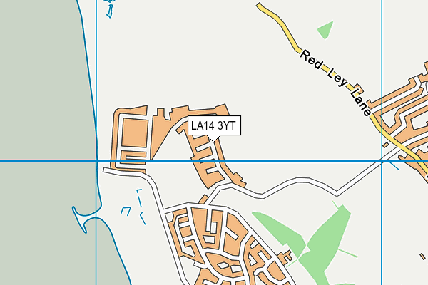 LA14 3YT map - OS VectorMap District (Ordnance Survey)