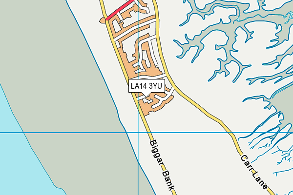 LA14 3YU map - OS VectorMap District (Ordnance Survey)