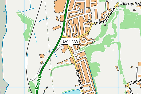 St Pius X Catholic Primary School, Barrow map (LA14 4AA) - OS VectorMap District (Ordnance Survey)