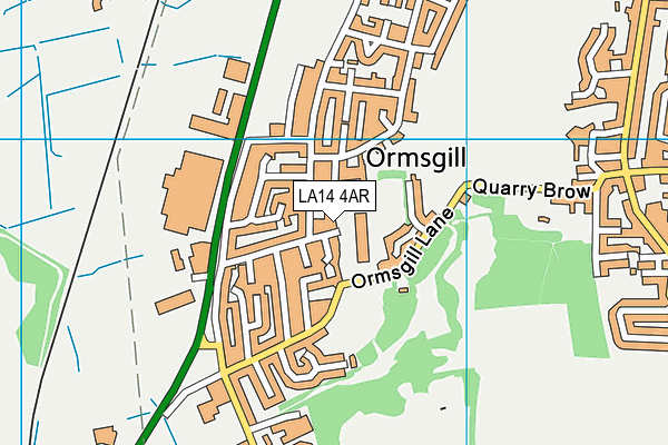 Ormsgill Nursery and Primary School map (LA14 4AR) - OS VectorMap District (Ordnance Survey)