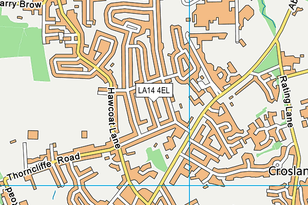 LA14 4EL map - OS VectorMap District (Ordnance Survey)