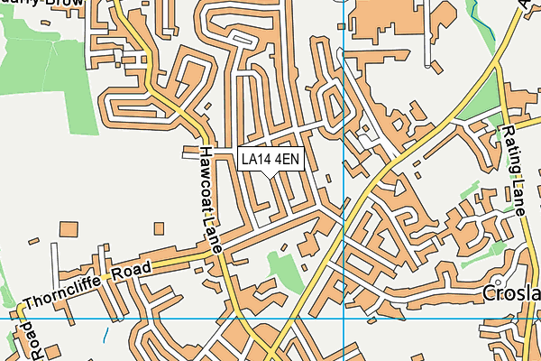 LA14 4EN map - OS VectorMap District (Ordnance Survey)