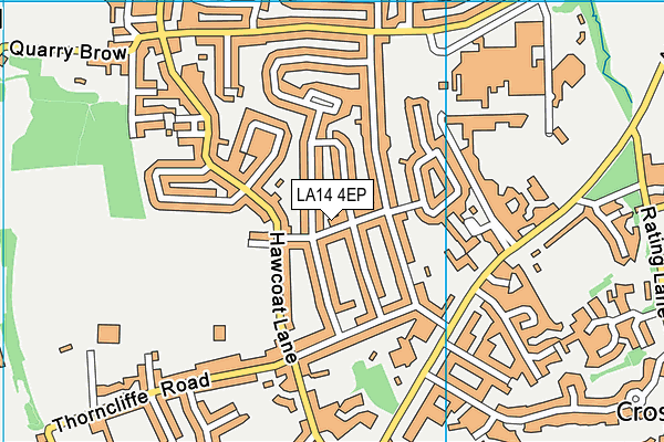 LA14 4EP map - OS VectorMap District (Ordnance Survey)