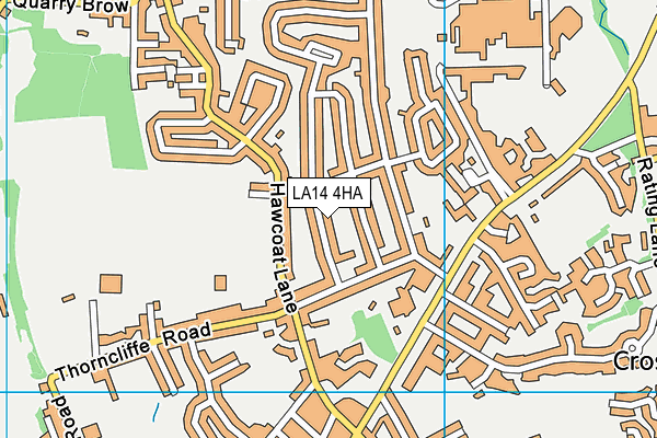 LA14 4HA map - OS VectorMap District (Ordnance Survey)