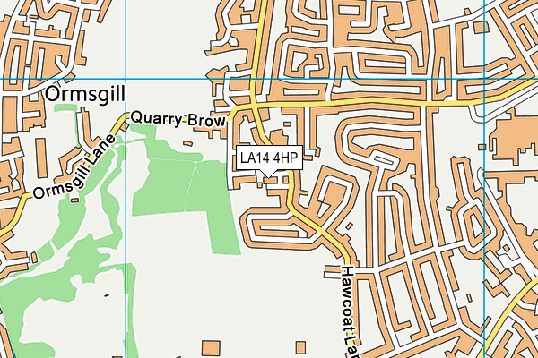 LA14 4HP map - OS VectorMap District (Ordnance Survey)