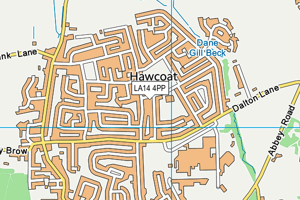 LA14 4PP map - OS VectorMap District (Ordnance Survey)