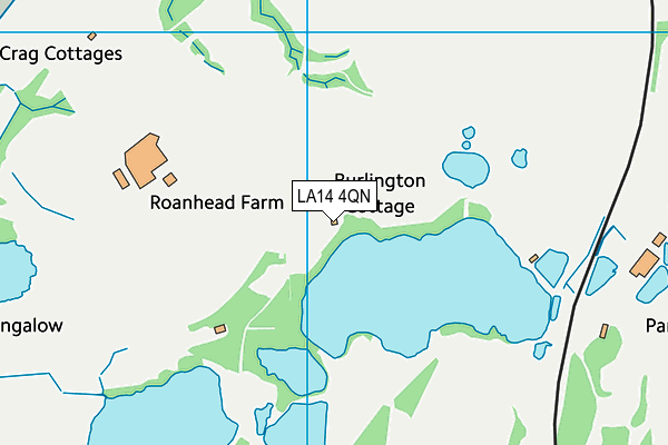 LA14 4QN map - OS VectorMap District (Ordnance Survey)