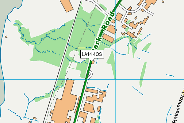 LA14 4QS map - OS VectorMap District (Ordnance Survey)