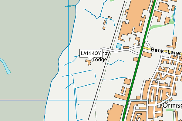 LA14 4QY map - OS VectorMap District (Ordnance Survey)