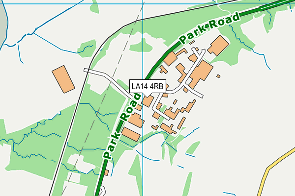 LA14 4RB map - OS VectorMap District (Ordnance Survey)