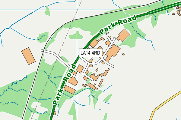 LA14 4RD map - OS VectorMap District (Ordnance Survey)