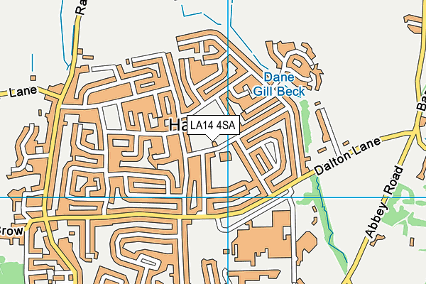 LA14 4SA map - OS VectorMap District (Ordnance Survey)