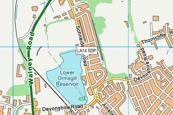 LA14 5DP map - OS VectorMap District (Ordnance Survey)