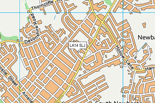 LA14 5LJ map - OS VectorMap District (Ordnance Survey)