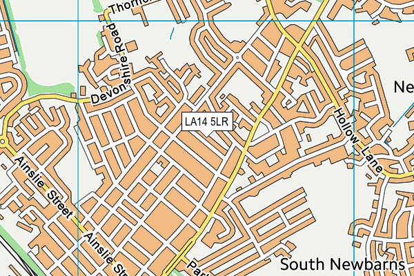 LA14 5LR map - OS VectorMap District (Ordnance Survey)