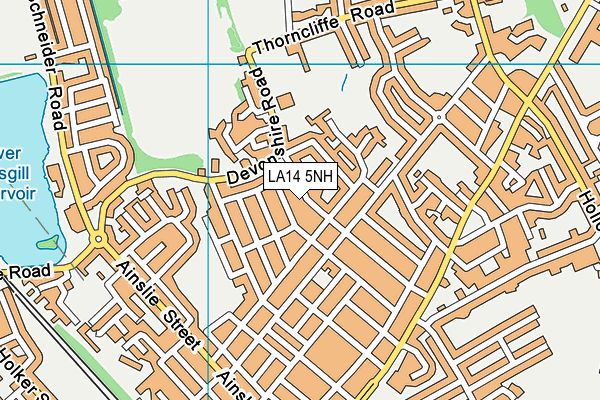 LA14 5NH map - OS VectorMap District (Ordnance Survey)