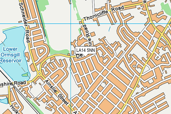 LA14 5NN map - OS VectorMap District (Ordnance Survey)