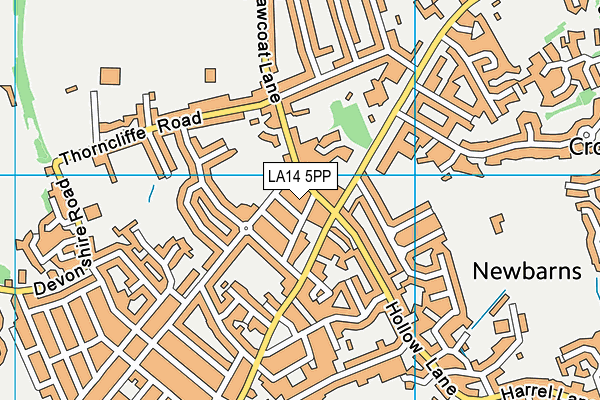 LA14 5PP map - OS VectorMap District (Ordnance Survey)