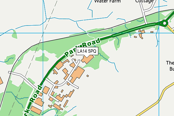 LA14 5PQ map - OS VectorMap District (Ordnance Survey)