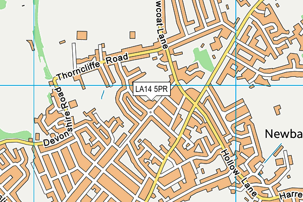 LA14 5PR map - OS VectorMap District (Ordnance Survey)