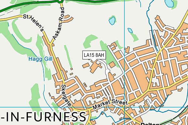 Dowdales School map (LA15 8AH) - OS VectorMap District (Ordnance Survey)