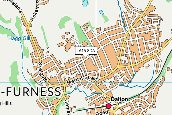 Dalton Leisure Centre map (LA15 8DA) - OS VectorMap District (Ordnance Survey)