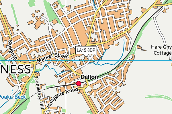 LA15 8DP map - OS VectorMap District (Ordnance Survey)