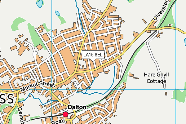 LA15 8EL map - OS VectorMap District (Ordnance Survey)