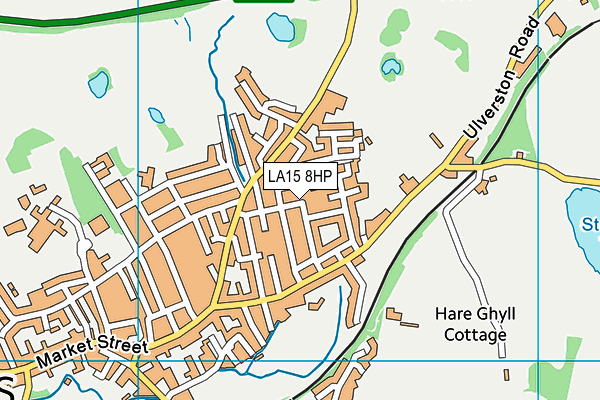 LA15 8HP map - OS VectorMap District (Ordnance Survey)