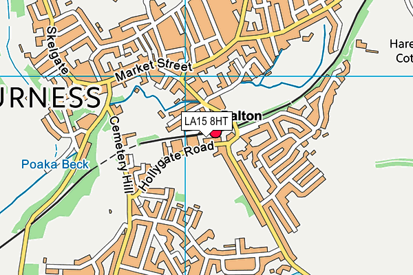 LA15 8HT map - OS VectorMap District (Ordnance Survey)