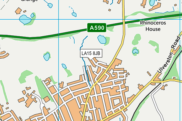 LA15 8JB map - OS VectorMap District (Ordnance Survey)