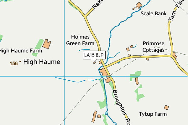 LA15 8JP map - OS VectorMap District (Ordnance Survey)