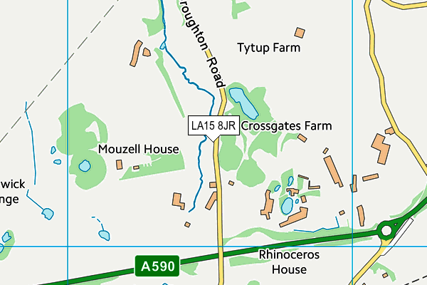 LA15 8JR map - OS VectorMap District (Ordnance Survey)