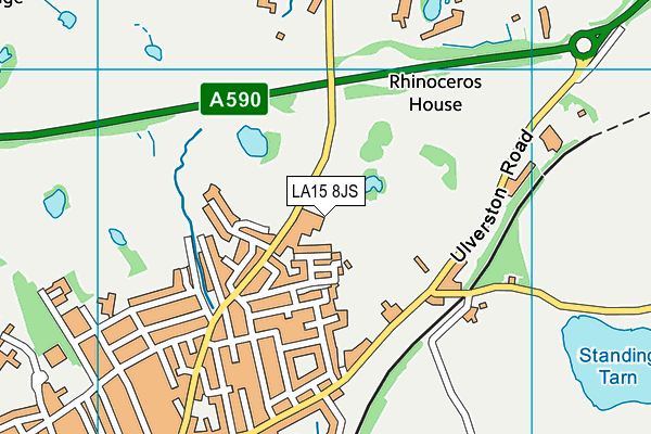 LA15 8JS map - OS VectorMap District (Ordnance Survey)