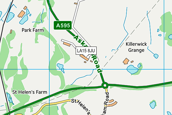 LA15 8JU map - OS VectorMap District (Ordnance Survey)