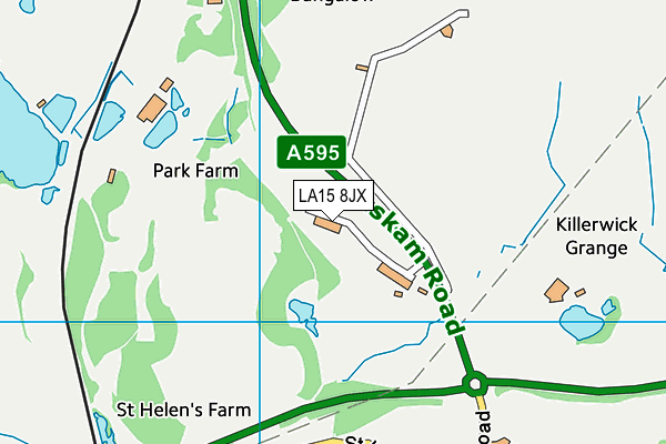 LA15 8JX map - OS VectorMap District (Ordnance Survey)