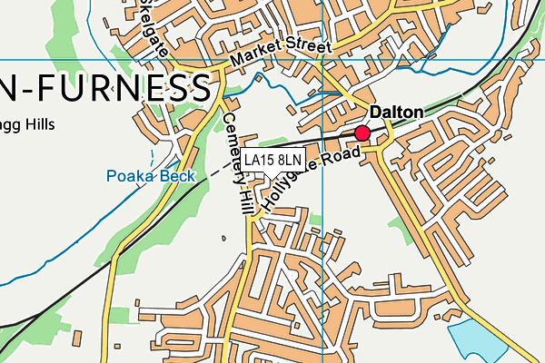 LA15 8LN map - OS VectorMap District (Ordnance Survey)