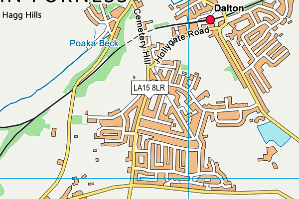 LA15 8LR map - OS VectorMap District (Ordnance Survey)