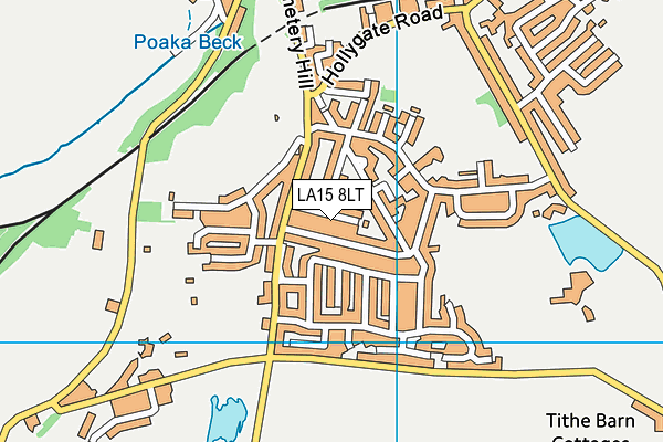 LA15 8LT map - OS VectorMap District (Ordnance Survey)